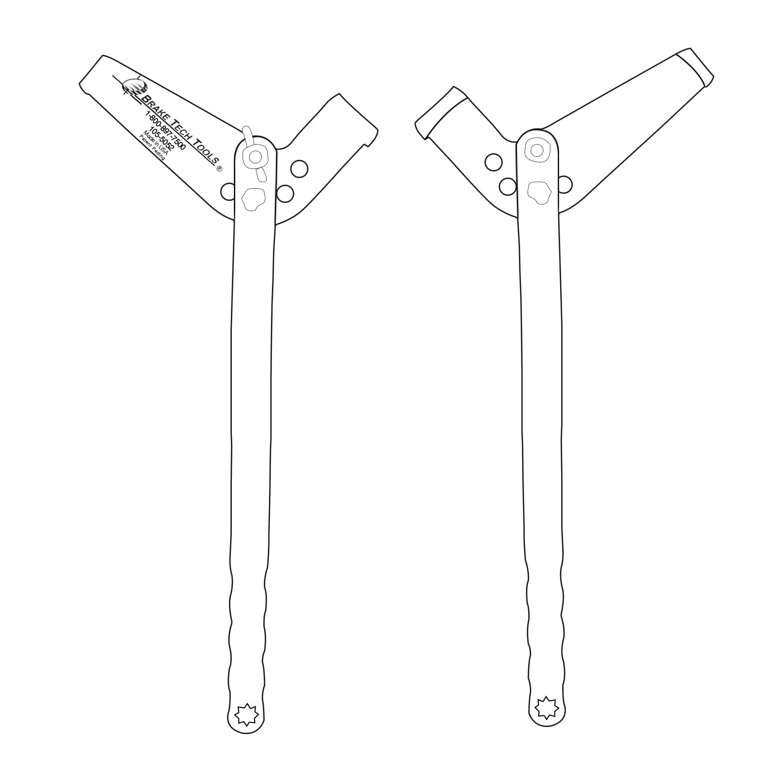 Brake Tech Tools Slack Tech Tool Stainless Steel Brake